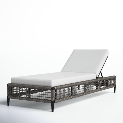 Scotia 31'' Outdoor Metal Chaise Lounge Joss & Main